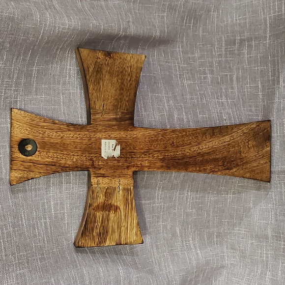 Carved Wooden Cross Decor - Picture 2 of 5